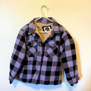 Kids outdoor plaid jacket Small